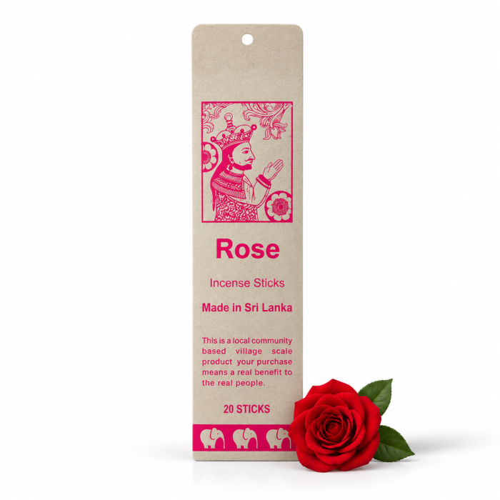 Kadzidła ROSE róża ze Sri Lanki 20 sztuk