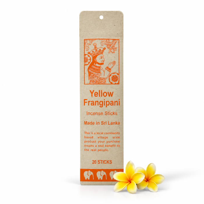 Kadzidła YELLOW FRANGIPANI żółte frangipani ze Sri Lanki 20 sztuk
