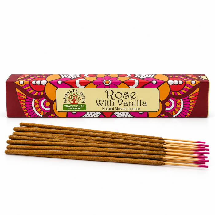 Kadzidła Masala Namaste Mandala Róża i Wanilia