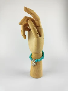 Bransoletka Boho Etno turkusowe koraliki ELEPHANT ze Słoniem 1.webp