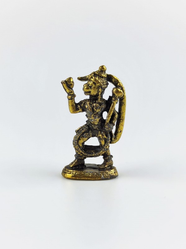 Figurka mini Bogów hinduskich XS TINY HINDU GODS  HANUMAN  mosiądz.jpg