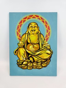 Obraz 30 X 40 cm LAUGHING BUDDHA by Hash.jpg