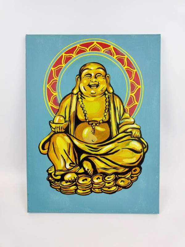 Obraz 30 X 40 cm LAUGHING BUDDHA by Hash.jpg
